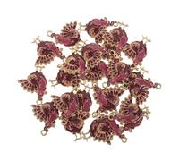 VALICLUD 24pièces Breloques Dinde Thanksgiving Pendentifs Bijoux DIY Décoration Automne Breloques Dinde Colliers et Bracelets