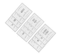 VALICLUD 24pièces Distributeur Shampoing Étiquettes Autocollantes Pour Bouteilles Salle De Bain Stickers Organisation Produits Toilette