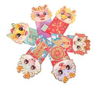 VALICLUD 24pièces Lot Enveloppes Rouges De Nouvel An Chinois Motif Dragon Cartoon Sobres Et Résistantes Pour Fête Du Printemps Paquet Cadeau Chanceux