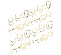 VALICLUD 24pièces Manchette Oreille Décorative Métal Clip Oreille Non Percé Bijoux Uniques Et Délicats