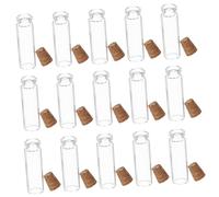 VALICLUD 24pièces Petits Pots Verre avec Bouchon Liège Mini Bouteilles pour Loisirs Messages Une Bouteille Stockage De Petits Objets