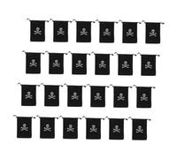 VALICLUD 24pièces Sacs Pirates à Trésors Avec Cordon De Serrage Pour Bonbons Halloween Fête Anniversaire Chasse Au Trésor