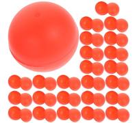 VALICLUD 25 Pièces Balles De Tennis De Table Boule De Loterie Plastique Décor d'halloween De Petites Balles Ballon Publicitaire Boules Creuses Rondes Bingo Remplaçant Rouge Pong