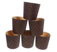VALICLUD 25 pièces Caissettes Papier Panettone Moules Pâtisserie Antiadhésifs pour Muffins Cupcakes et Résistants Graisse pour et Mariages