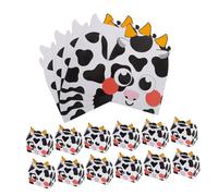 VALICLUD 25 Pièces Décorations Fêtes Anniversaire Vache Coffrets Cadeaux Boîtes Carton Boîtes Dragées Forme Vache Emballage Chocolats Fêtes Goûter Emballage Bonbons