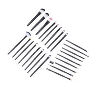 VALICLUD 25 Pièces ensemble de pinceaux de maquillage brosse en fibres artificielles pinceau de maquillage pour les yeux pinceau de maquillage maison le fard à paupières Plastique Noir