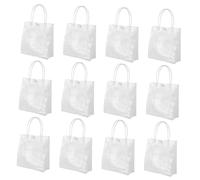 VALICLUD 25pièces De Pvc Transparent Avec Poignées Pour Mariages Showers Et Anniversaires Plastique Clairs Pour Petites Entreprises Et Retail