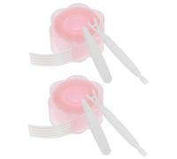 VALICLUD 2Ensembles Autocollants Double Paupière Colle Pince à Épiler Et Accessoires Beauté Rose