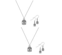 VALICLUD 2ensembles Collier Et Boucles Oreilles Femme Avec Pendentif Bouddha Ensemble Élégant Pour Mariage Et Événements Spéciaux