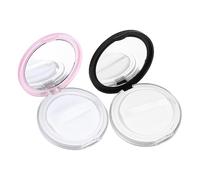 VALICLUD 2ensembles Étui à Houppette De Maquillage Boîte De Rangement pour Éponge Support à Poudre Contenant pour Éponge Cosmétique De Maquillage Facile à Ranger Transporter