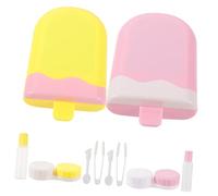 VALICLUD 2ensembles Étui Lentilles De Contact Portable Boîte à Lentilles De Voyage Boîte De Transport