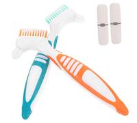 VALICLUD 2ensembles Lot Kits Brosse à Dents Compacte pour Voyage avec Boîte Protectrice Brosse Double Face Rigide Pratique Et Résistante Portable pour Camping Maison Et Usage Quotidien