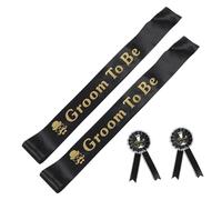 VALICLUD 2ensembles Sashes Future Groom Avec Badges Accessoires Pour Enterrement De Vie De Jeune Fille Événements De Fiançailles Et Célébrations