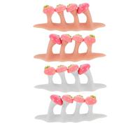 VALICLUD 2ensembles Séparateur Orteils Silicone Écarteurs Orteils Pour Pédicure Et Manucure Lot De Séparateurs Et Chair Outils De Nail Art Compacts Et Portables