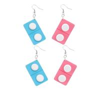 VALICLUD 2paires Boucles Oreilles Créatives Forme de Planche Médicale Pendantes Cadeau pour Infirmière Design Original