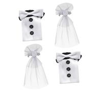 VALICLUD 2Paires Couvre Bouteilles De Vin Robe Lot de Décoration pour Mariage Et Événements Festifs