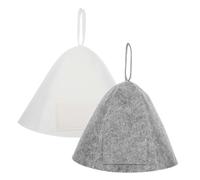 VALICLUD 2Pcs Chapeau De Sauna En Feutre Couverture De Sauna Cheveux Accessoires De Sauna En Feutre Chapeau Pour Protéger Les Cheveux Casquette De Sauna Russe Chapeau De Sauna Russe
