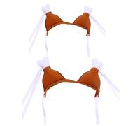 VALICLUD 2pcs Coiffe Décorative Poulet pour Animaux en Tissu Non Tissé Blanc, Accessoires Adorables et Confortables pour Festival ou Séance Photo