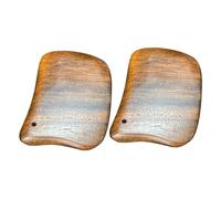 VALICLUD 2pcs Wooden Gua Sha Stracing Plate Sandalwood Massage Tool Pour Le Masseur Du Cou Et Du Pour Une Amélioration De La Relaxation Des Muscles Du Flux Sanguin