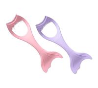 VALICLUD 2pièces Aides Eyeliner Silicone Outil Maquillage Multifonction Compact Pour Débutants Et Professionnels Surface Lisse Arc Courbé Pour Sourcils Cils Et Fards à Paupières