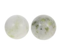 VALICLUD 2pièces Anti-stress Chinoises Jade Pour Exercice De Thérapie Des Mains Balles De Méditation Avec Boîte De Rangement Balle Pour Massage Des Tissus Profonds