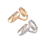 VALICLUD 2pièces Bagues Ongles Pour Femmes Avec Pierres Brillantes Bijoux Décoratifs Pour Bout Des Doigts