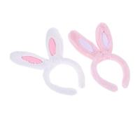 VALICLUD 2pièces Bandeau Oreilles Lapin Lot de Serre-tete Peluche Accessoires Cheveux Femme Fête