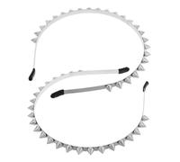 VALICLUD 2pièces Bandeau Punk à Rivets et Pointes Accessoire de Coiffure Métal pour Femme Style Rockeur