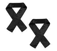 VALICLUD 2Pièces Bandeau Satin Antidérapant pour Foulard Doux Soie Accessoire de Élégant et Pratique
