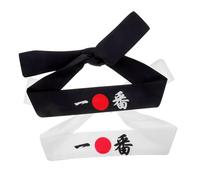 VALICLUD 2pièces Bandeau Style Japonais Lot de Bandeau de Samouraï pour Entraînement de Karaté Décoratif pour Homme Usage Sportif et Cuisine