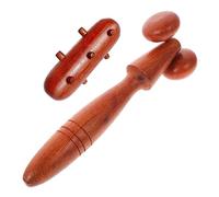 VALICLUD 2pièces Bâton De Massage Bois Ergonomique Pour Soulager Les Douleurs Myofasciales Outil De Massage Relaxant Et Facile à Transporter