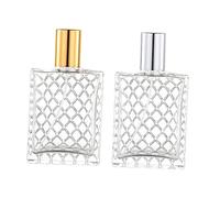VALICLUD 2Pièces Bouteilles de Verre Transparent Caps et Accessoire Élégant pour Aromathérapie et Voyage