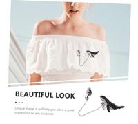 VALICLUD 2pièces Broches Collier Baleine Astronaute Kawaii Pins Mode Accessoires Chic Pour Costume Hommes Femmes Fêtes