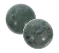 VALICLUD 2pièces Chinoises De Méditation Marbre De Fitness Pour Exercices Des Doigts Vert Foncé Avec Boîte