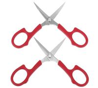 VALICLUD 2pièces Ciseaux Sourcils Professionnels Lot de Ciseaux de Coupe pour Cheveux Barbe et Sourcils avec Larges Anneaux pour Précision