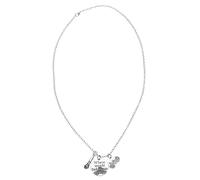 VALICLUD 2pièces Collier Pendentif Microphone Musique Pour Amateurs De Musique Et Chanteurs Bijoux Inoxydable Accessoire Pour Fêtes Et Concerts