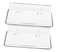 VALICLUD 2pièces Étagères Murales Flottantes Acrylique sans Perçage pour Chambre Salon Petite Étagère Décorative Design Élégant Facile à Installer