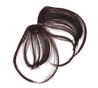VALICLUD 2pièces Fausse Frange à Clips Lot De Extensions De Cheveux Pour Femme Frange Effilée Postiche Pour Cosplay Spectacle