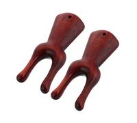 VALICLUD 2pièces Grattoir Nasal Et Outils De Massage Gua Sha Bois Pour Visage Nez Masseurs Manuels Portables Pours Points Acupuncture