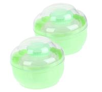 VALICLUD 2pièces Houppette Pour Corps Avec Pot De Poudre Applicateur De Maquillage Houppette Boîte à Poudre Vide Pour Ranger Différents Types De