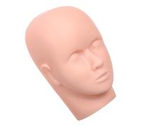 VALICLUD 2pièces Kit Extensions de Cils avec Mannequins Tête Entraînement pour Formation Modèle de Maquillage Visage Silicone pour Pratique