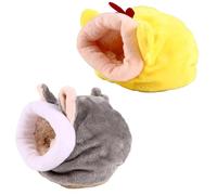 VALICLUD 2pièces Lit pour Hamster Nid pour Petits Animaux Lit Chaud pour Animaux de Compagnie Grotte pour Cochon Nid Hiver pour Hérisson Couleur Aléatoire