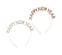 VALICLUD 2pièces Lot de Bandeaux Brillants pour Nouvel An Accessoire Photo Bandeau pour Saint-sylvestre