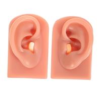 VALICLUD 2pièces Lot De Modèles Oreille Humaine Silicone Modèle Oreille Percée Enseignement De Simulation Pour Pratique Du Perçage