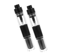 VALICLUD 2pièces Lot De Pinceaux à Poudre Rechargeables Avec Flacon De Poudre Et Pinceau à Pressée Rétractable Pour Maquillage