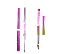VALICLUD 2pièces Lot De Pinceaux Longs Pour Nail Art Peinture Ongles Et Création De Motifs Accessoires De Manucure