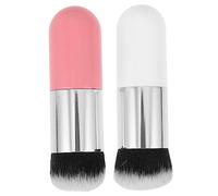 VALICLUD 2Pièces Makeup Brush Set Fluffy Foundation And Powder Brushes For Women And Bling Design