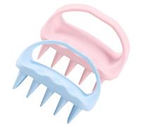 VALICLUD 2pièces Masseur De Chevelu Silicone Brosse Exfoliante Pour Douche Nettoyage Tête Favorise La Circulation Sanguine