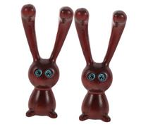VALICLUD 2pièces Masseurs Gua Sha Naturel Forme Lapin Pour Lifting Mâchoire Reduction Poches Yeux Massage Visage