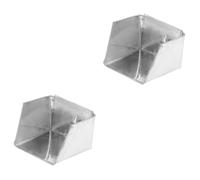 VALICLUD 2pièces Mini Poubelle Métallique De Bureau Panneau Anti-Rouille Petit Dustpan pour Nettoyage De Table Accessoire Pratique